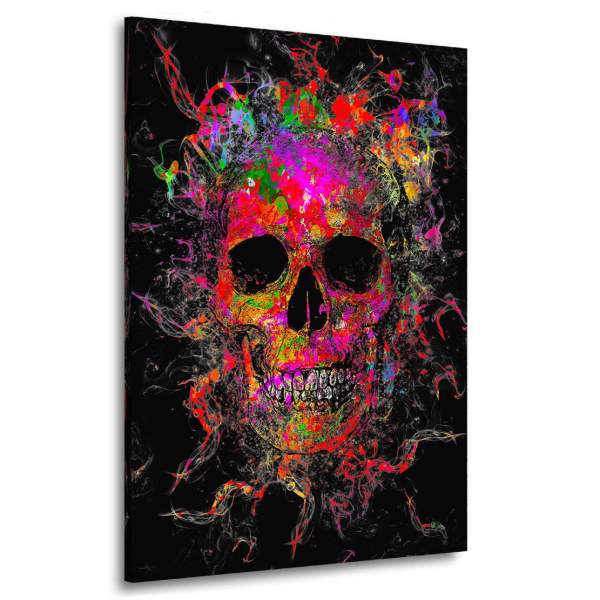 Totenkopf-Wandbild-Leinwandbild