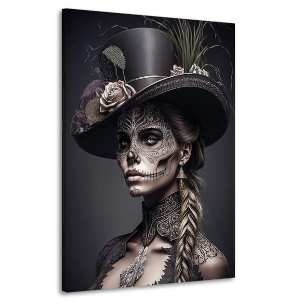 La Catrina Wandbild von Kunstgestalten24
