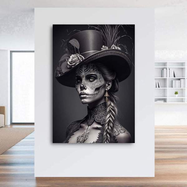 La Catrina Leinwandbild von Kunstgestalten24
