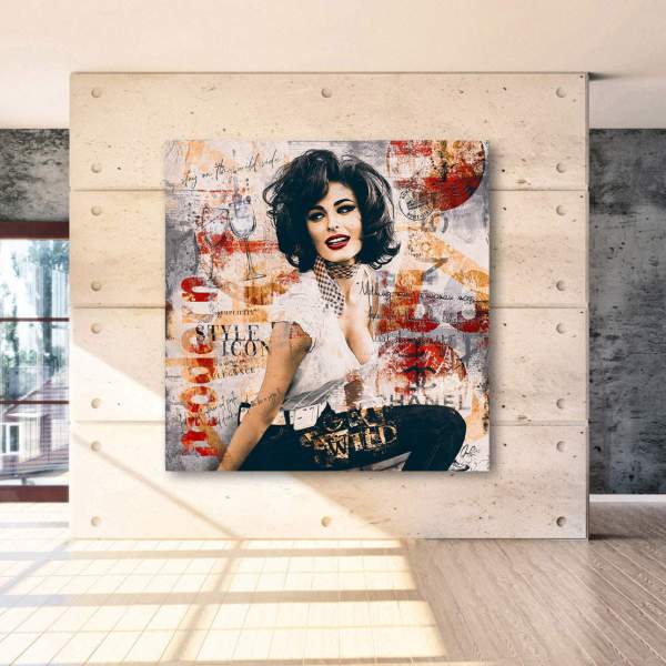 Sophia Loren Acrylglasbild von Ron Danell