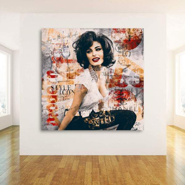 Sophia Loren Acrylglasbild von Ron Danell