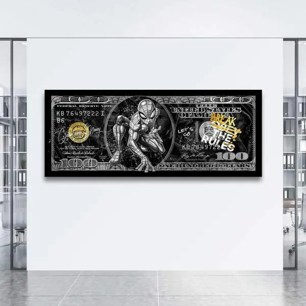Dollar Wandbild von Kunstgestalten24
