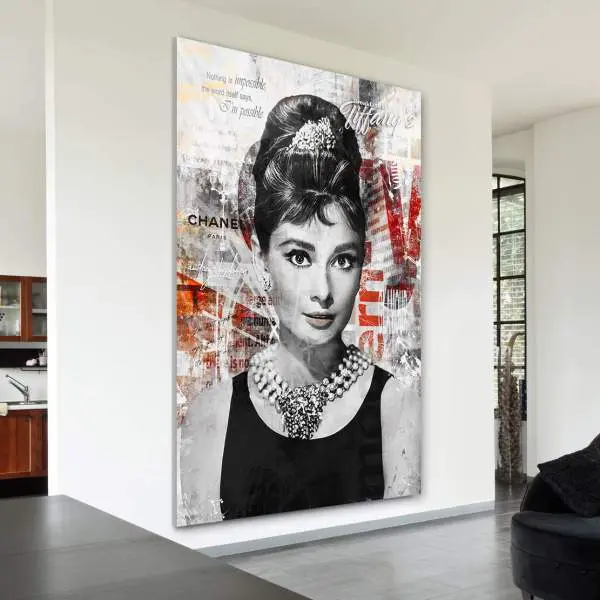 Audrey Hepburn Leinwandbild von Ron Danell | Kunstgestalten24