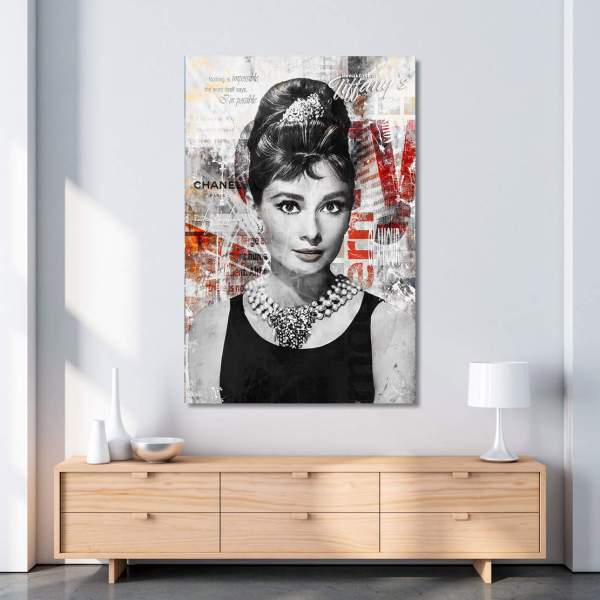 Audrey Hepburn Leinwandbild von Ron Danell | Kunstgestalten24