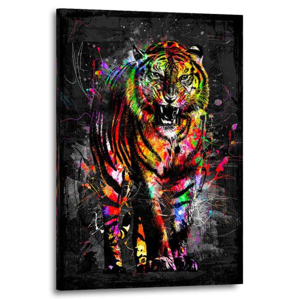 Tiger-Leinwandbild-Wandbild