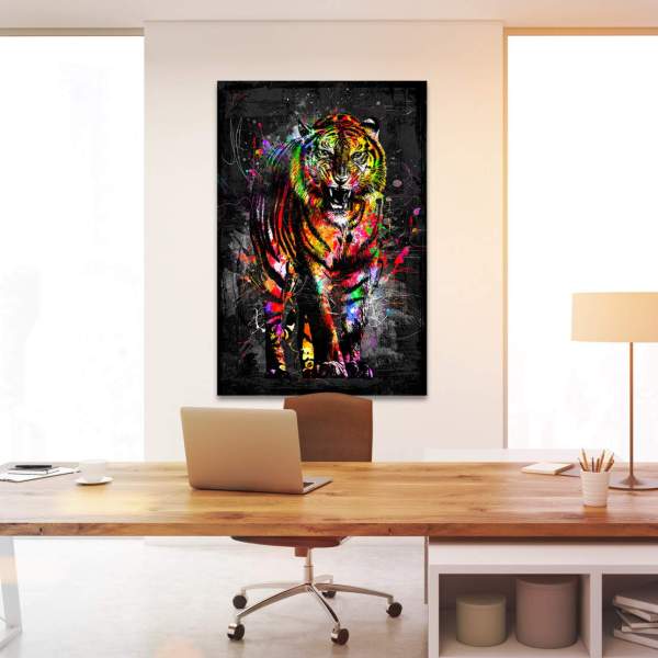 Tiger-Leinwandbild-Wandbild