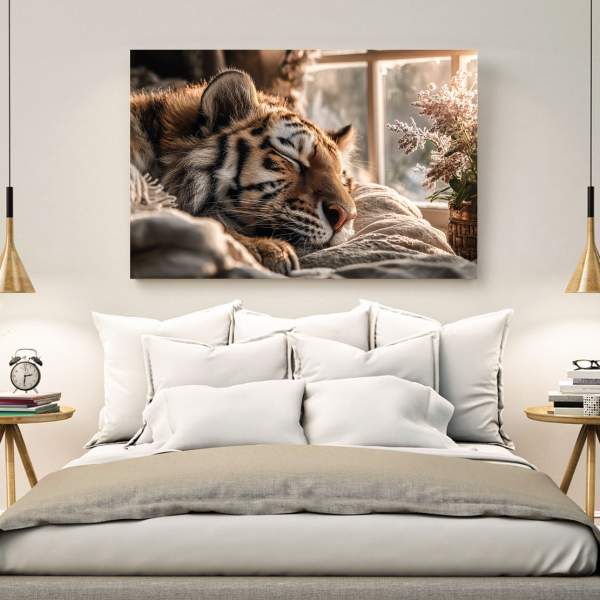 Tiger Wandbild von Kunstgestalten24