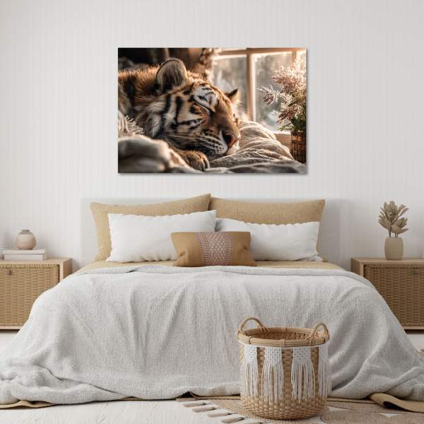 Tiger Wandbild von Kunstgestalten24