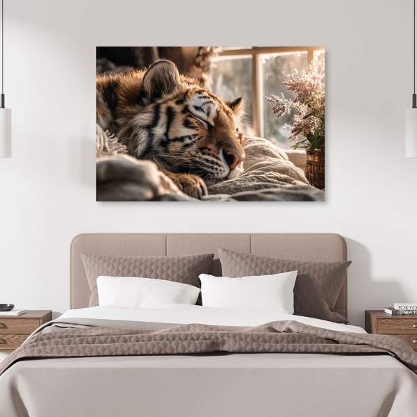 Tiger Wandbild von Kunstgestalten24