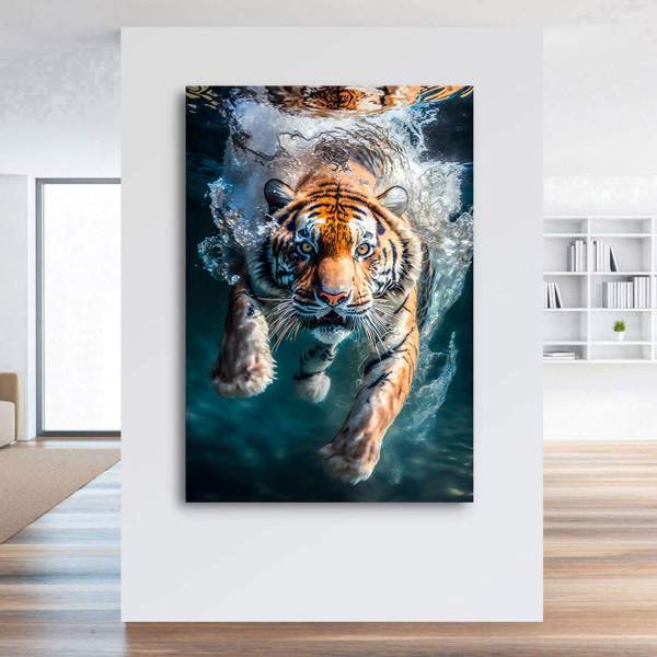 Tier Leinwandbild von Kunstgestalten24