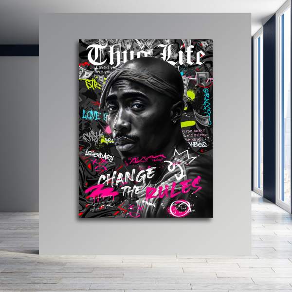 Tupac Wandbild Kunstgestalten24