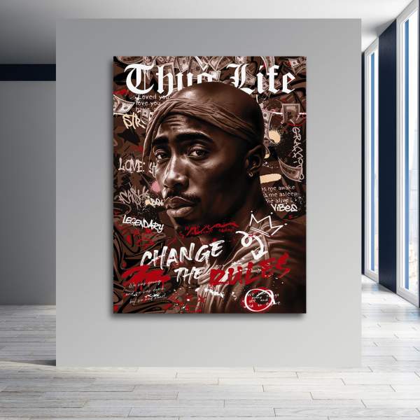 Tupac Wandbild Kunstgestalten24