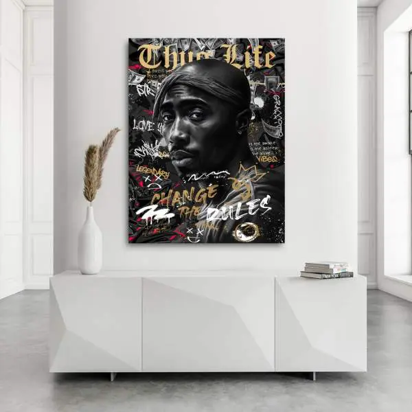 Tupac Wandbild Kunstgestalten24