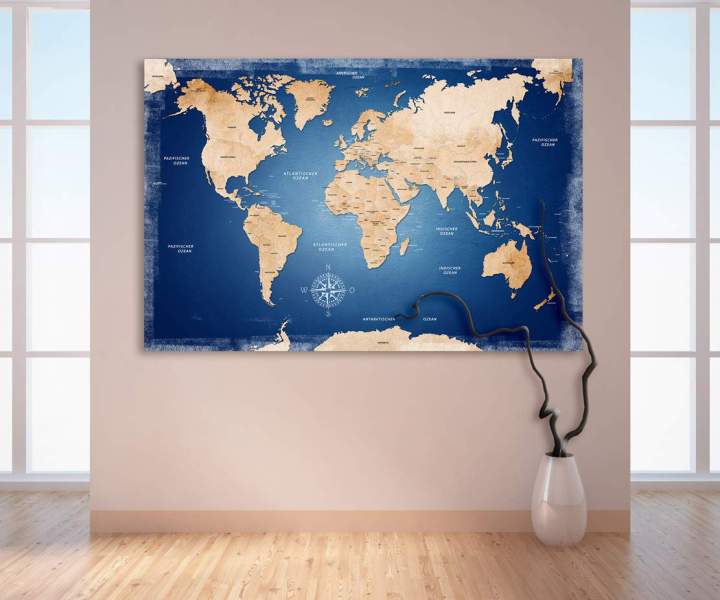 Weltkarte Wandblid