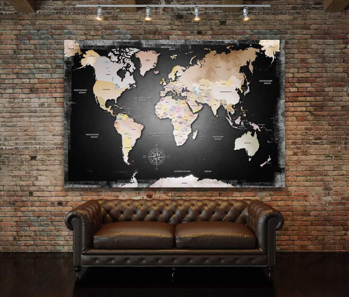 Weltkarten Leinwandbilder