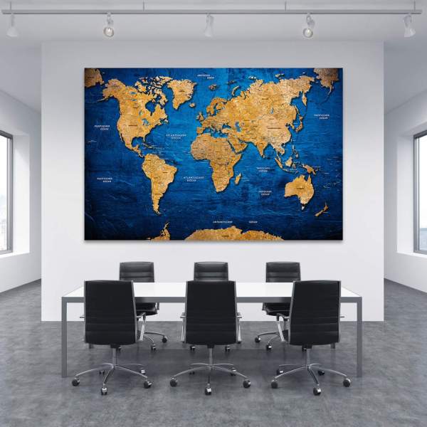 Acrylglas Weltkarte