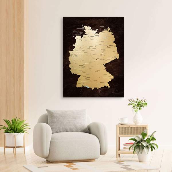 Deutschland Karte Bild Kunstgestalten24