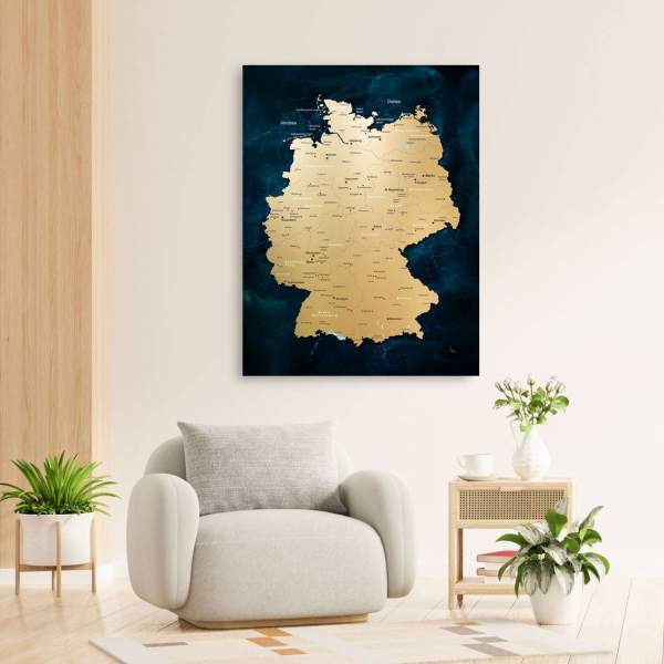 Deutschland Karte Bild Kunstgestalten24