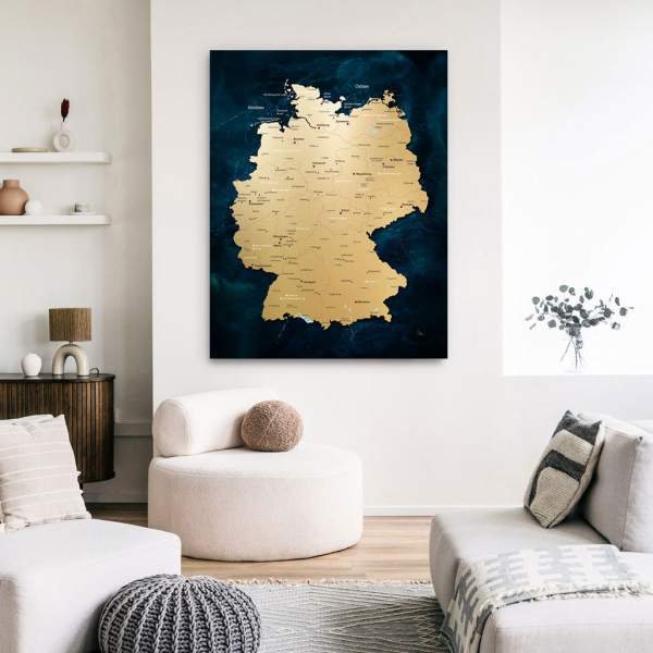 Deutschland Karte Bild Kunstgestalten24