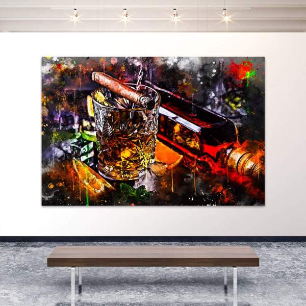 whiskey-wandbild