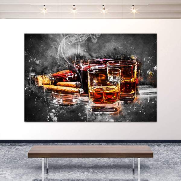 whiskey-wandbild