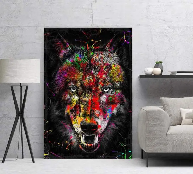 Wandbild Leinwandbild Wolf