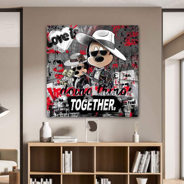 Bonnie & Clyde Wandbild von Kunstgestalten24