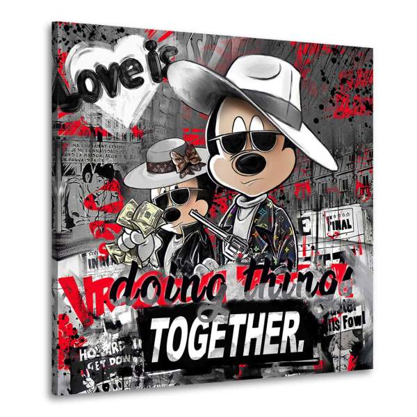 Bonnie & Clyde Wandbild von Kunstgestalten24