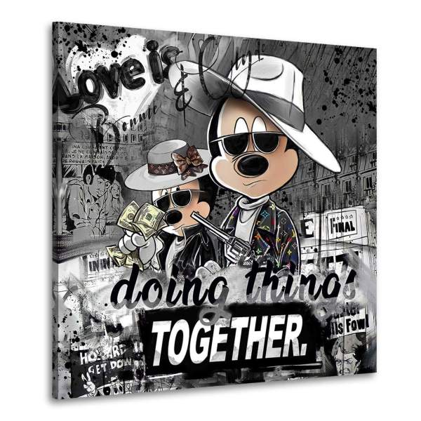 Bonnie & Clyde Wandbild von Kunstgestalten24