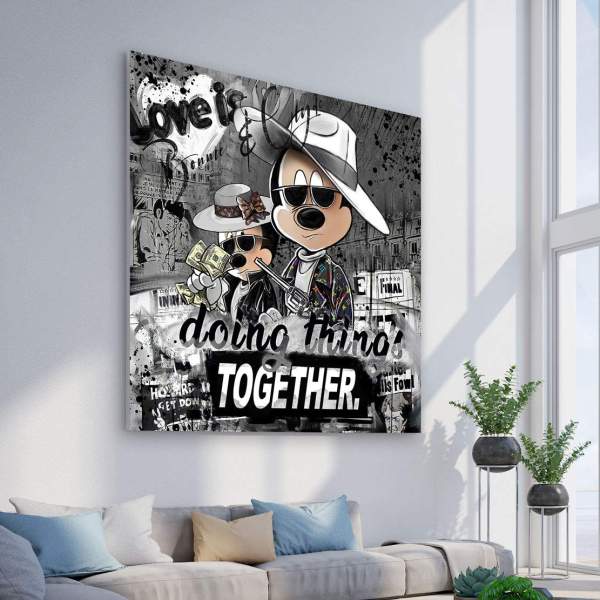 Bonnie & Clyde Wandbild von Kunstgestalten24