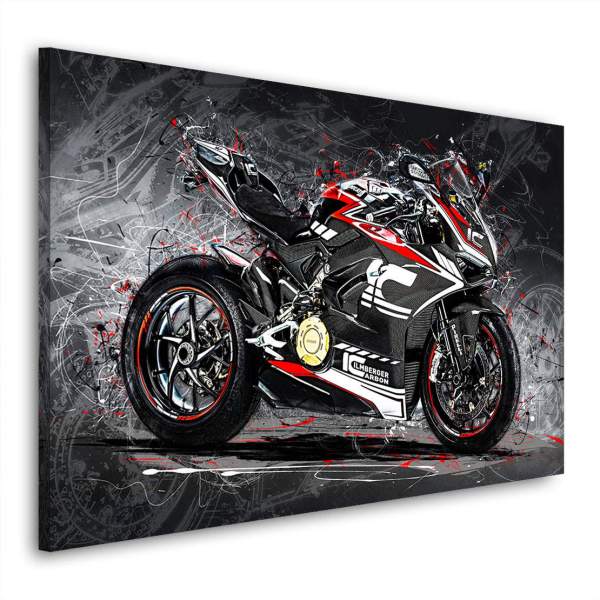 Wandbild Leinwandbild Ducati Panigale Abstrakt Style
