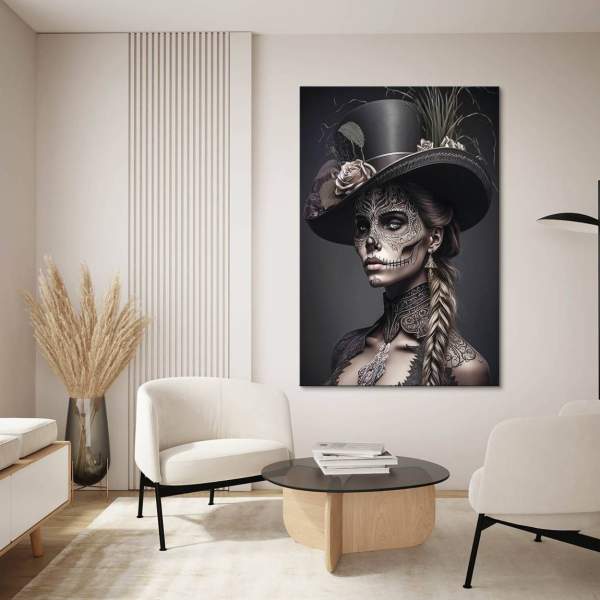 La Catrina Wandbild von Kunstgestalten24