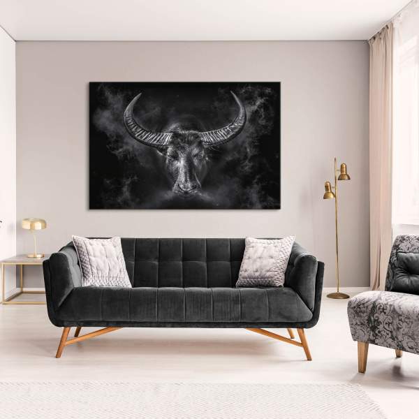 Leinwandbild Stier