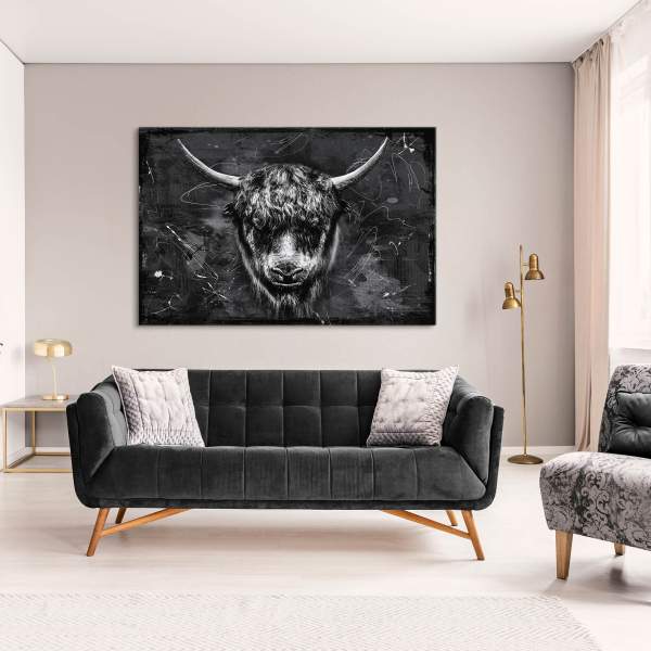 Yak-Leinwandbild-Acrylglasbild