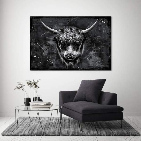 Yak-Leinwandbild-Acrylglasbild