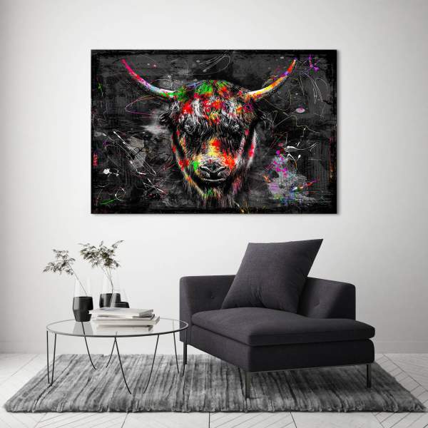Yak-Leinwandbild-Acrylglasbild