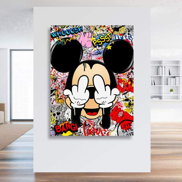 Mickey Leinwandbild von Kunstgestalten24