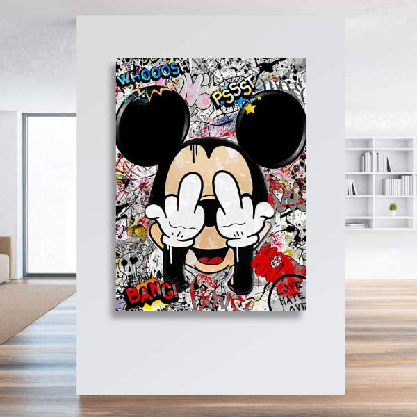 Mickey Leinwandbild von Kunstgestalten24