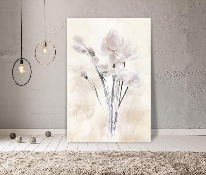 Wandbild Leinwandbild White Flower
