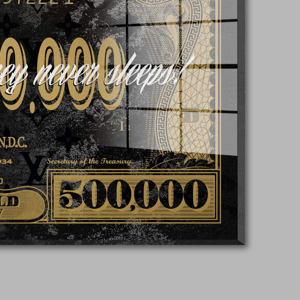 Blattgold Wandbild von Kunstgestalten24