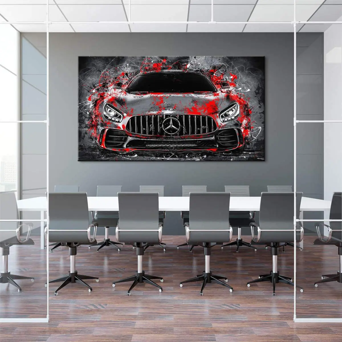 Auto Leinwandbild Mercedes AMG GT Abstrakt Style Auto Leinwandbild Mercedes AMG GT Abstrakt Style