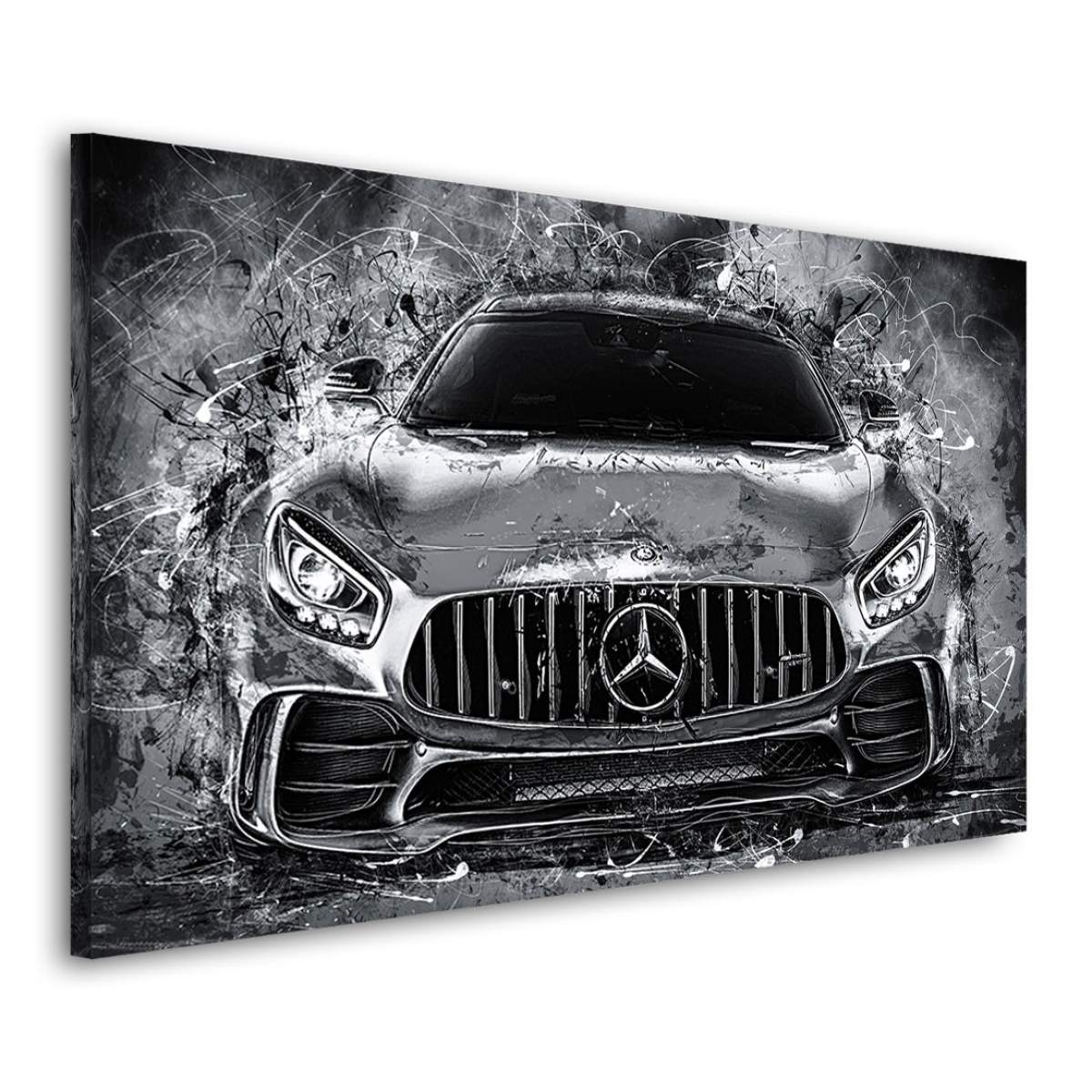 mercedes amg gt als leinwandbild von roland menzel