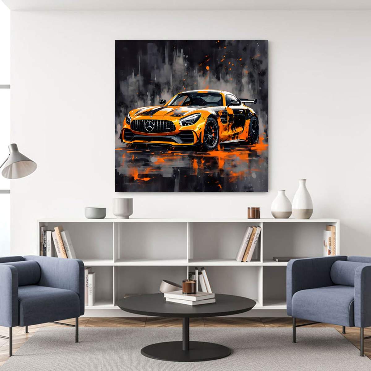 Auto Wandbild von Kunstgestalten24