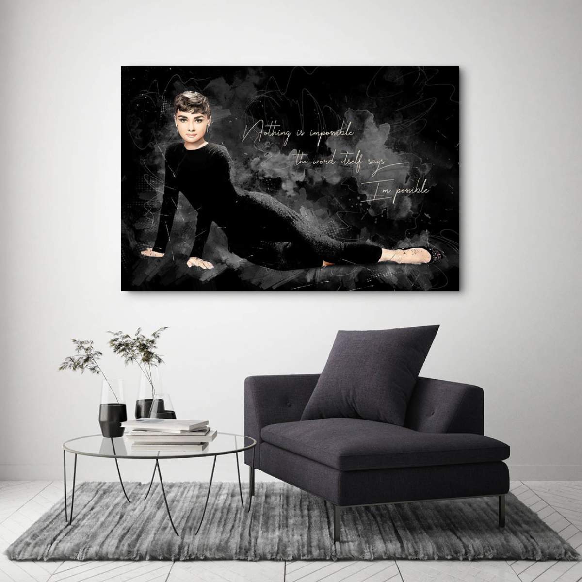 Acrylglasbild-Audrey-Hepburn