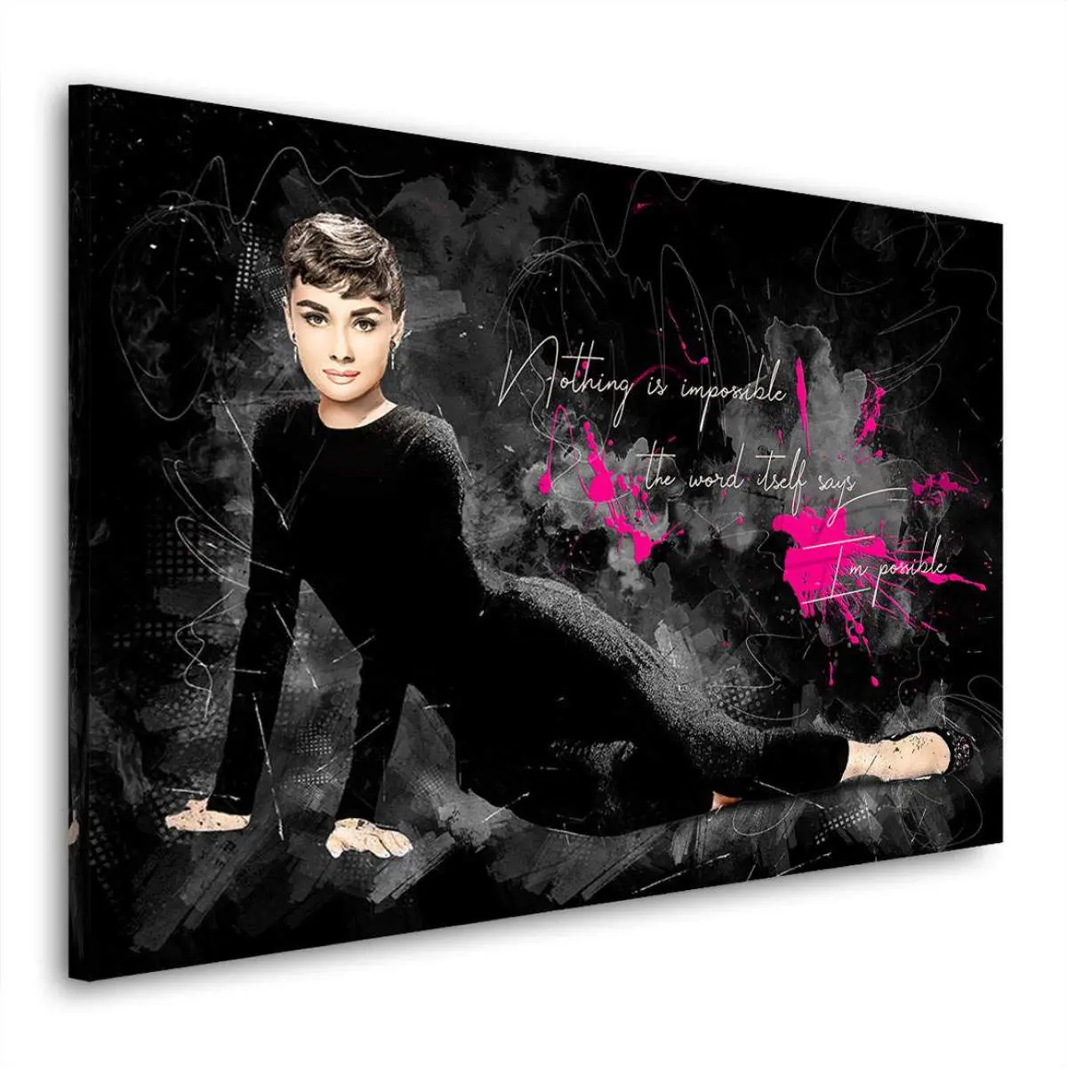 Audrey-Hepburn-Leinwandbild