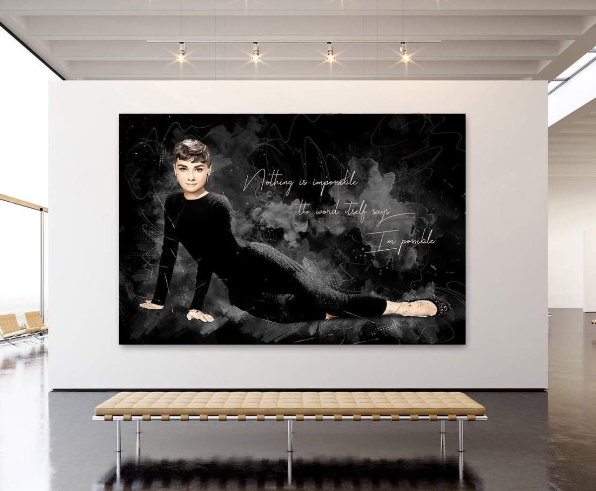 Acrylglasbild-Audrey-Hepburn