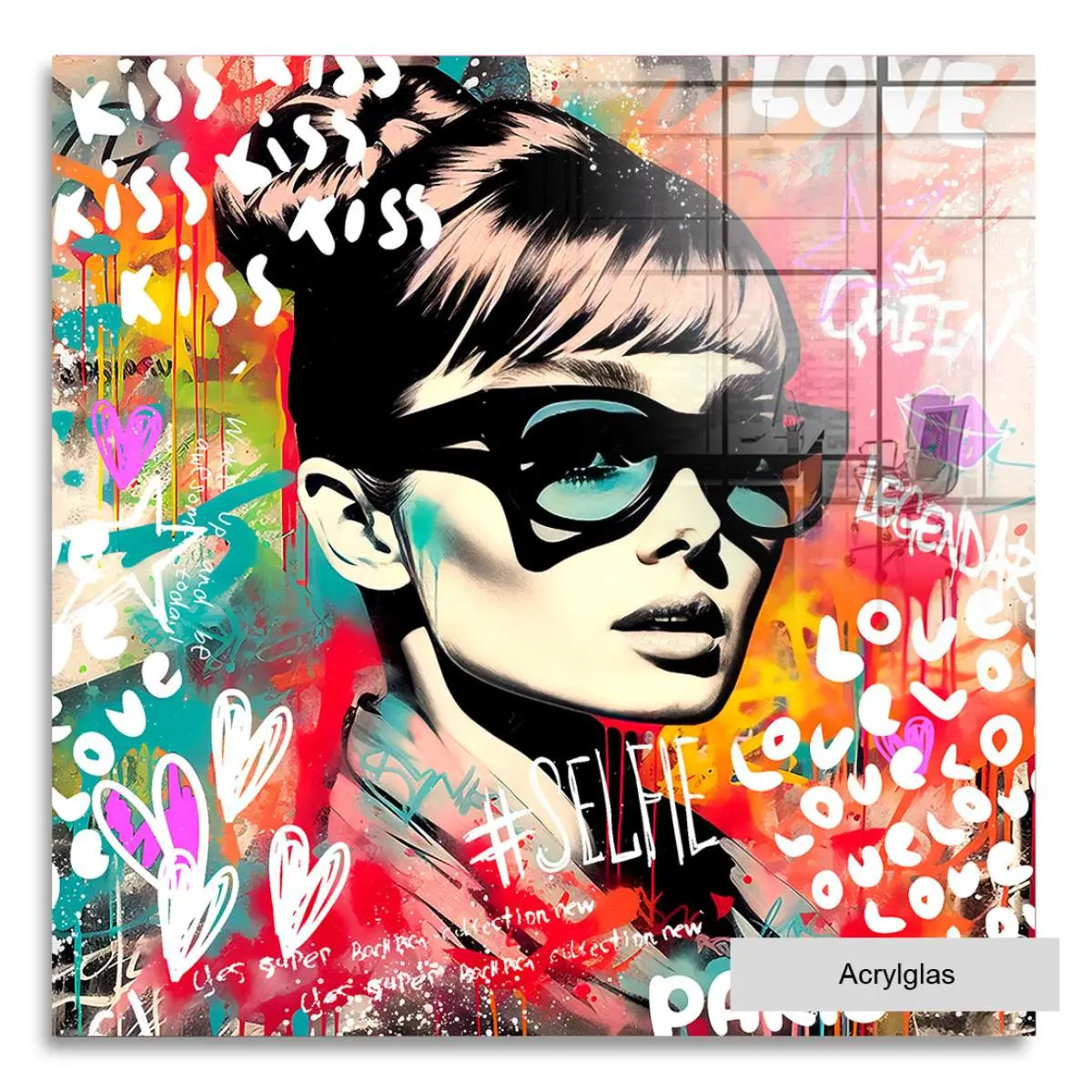 Audrey Hepburn Wandbild von Kunstgestalten24