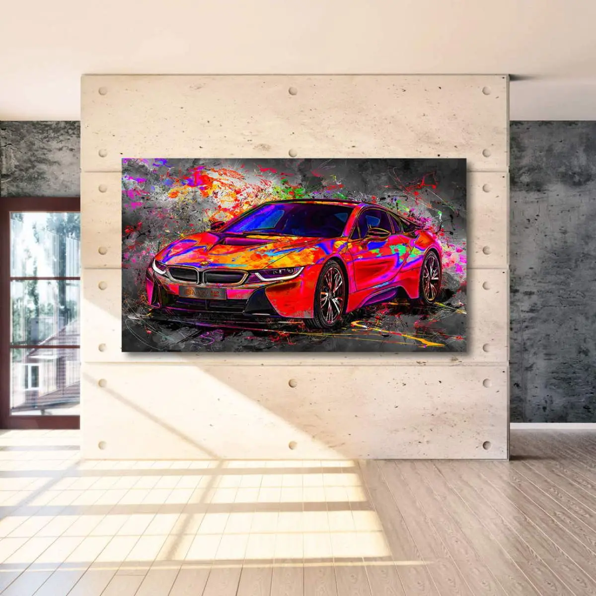 BMW i8 Pop Art Style