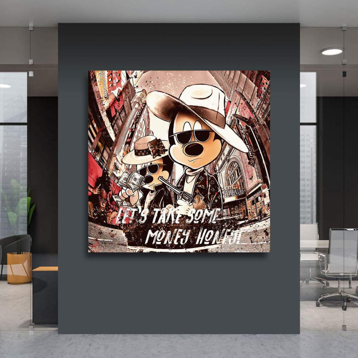Bonnie & Clyde Wandbild von Kunstgestalten24