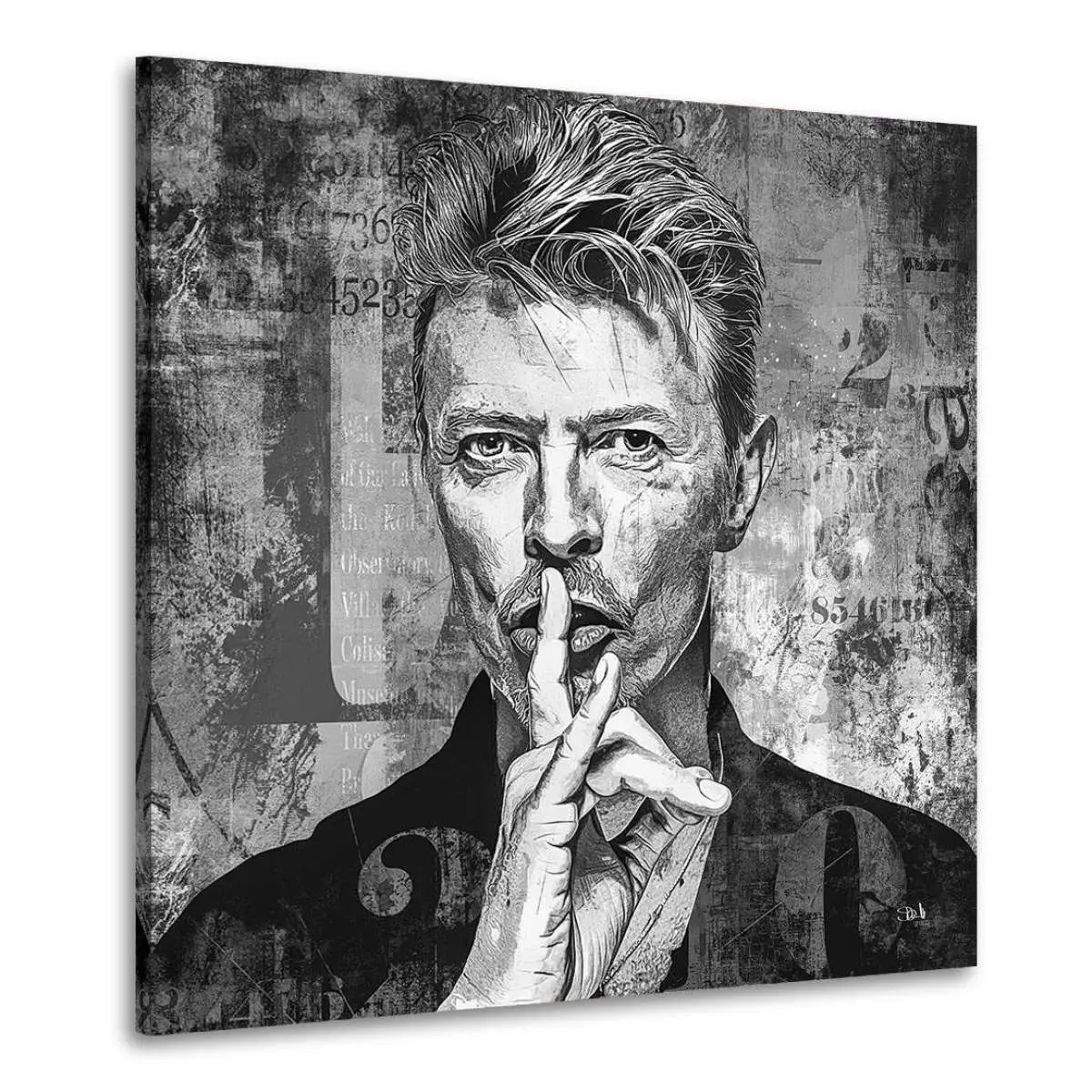 David Bowie Wandbild von Kunstgestalten24